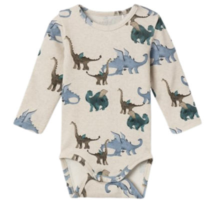Name it body - Drake - Drakar med vingar - Peyote Melange - Body - MamaMilla
