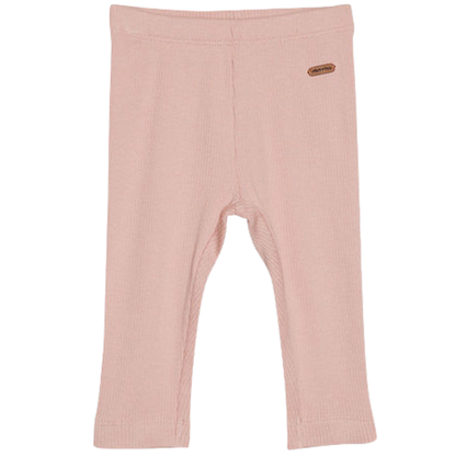 Minymo leggings i ribb - Mahogny Rose - byxor - MamaMilla