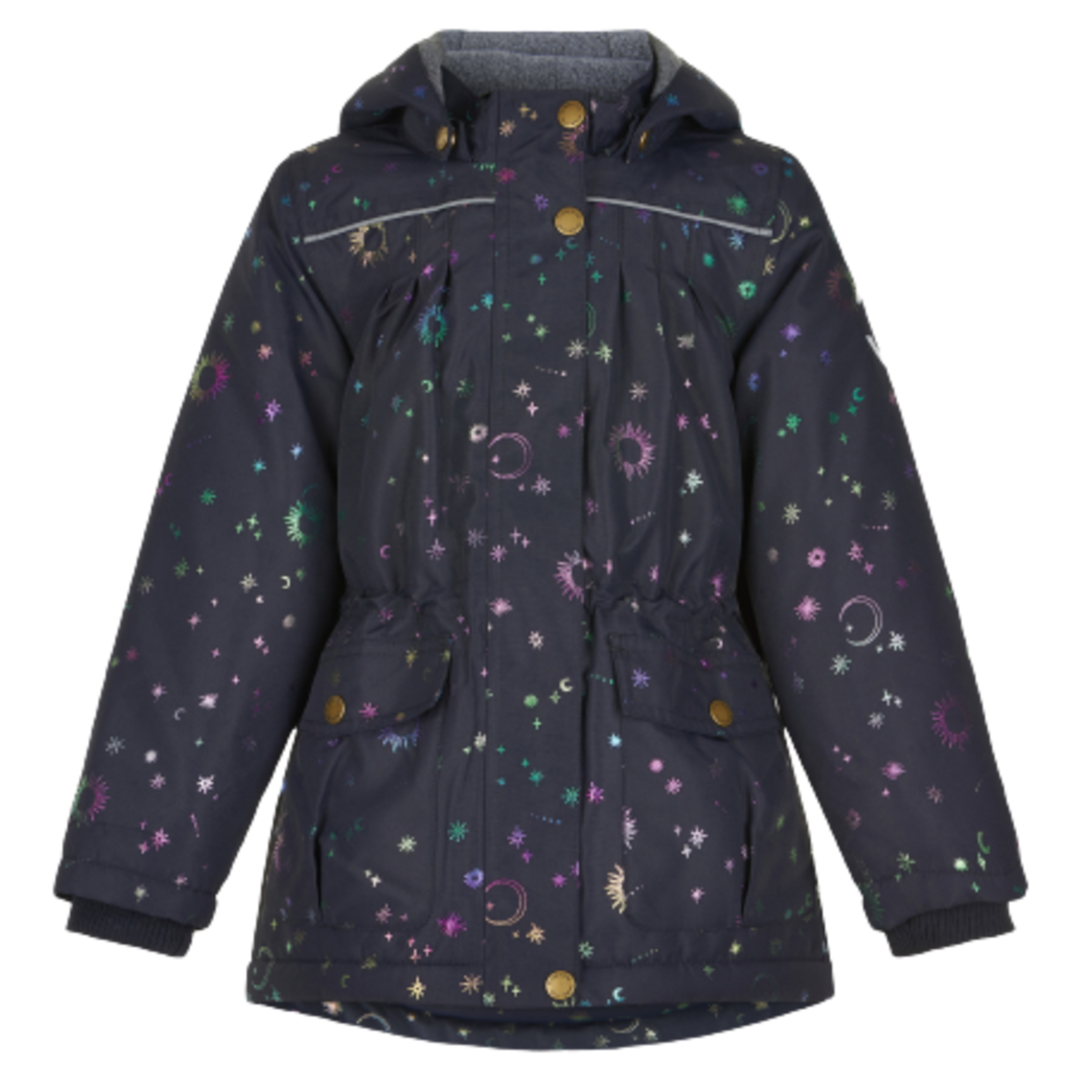 Mikk-line vinterjacka med glitter - Dark Navy - Jacka - MamaMilla