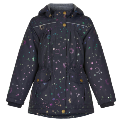 Mikk-line vinterjacka med glitter - Dark Navy - Jacka - MamaMilla