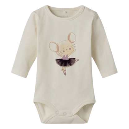Name it body med tyl-detalje - Ryra - Ballerinamus -Jet stream - Body - MamaMilla