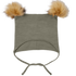 Name it Mössa i ull med Pom Pom - Wuppo - Vetiver - Babymössa - MamaMilla