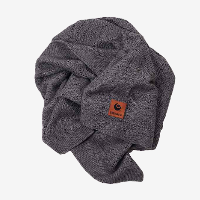 EasyGrow babytæppe med bambus og uld - Dark grey - Babytæppe - MamaMilla