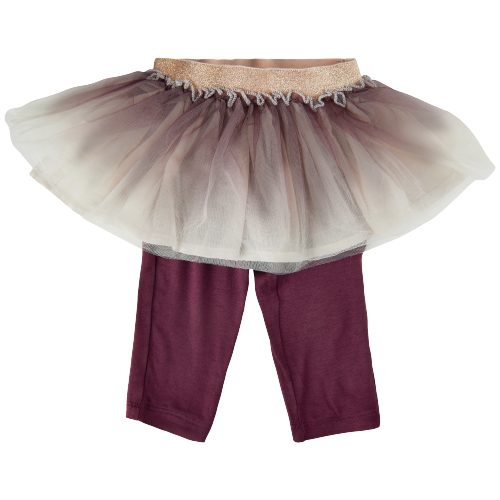 Minymo leggings med kjol i tyll - byxor - MamaMilla