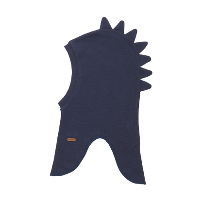 Minymo Dino hatt - Blå nätter - ull-Hatt - MamaMilla