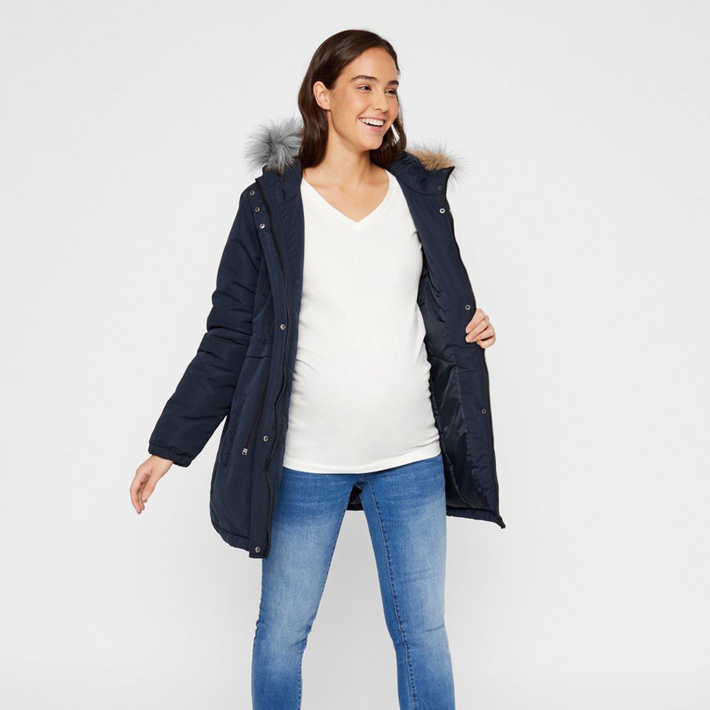 Mamalicious Gravid Parka Jacka - Jessa - Navy Blazer - Gravid Jacka - MamaMilla