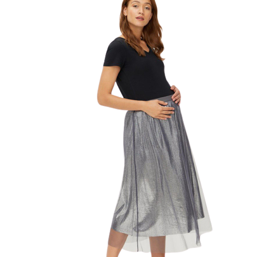 Mamalicious Glitter Gravidkjol - Gravidkläder - MamaMilla