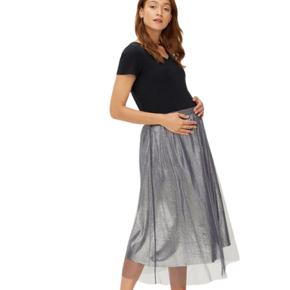 Mamalicious Glitter Gravidkjol - Gravidkläder - MamaMilla