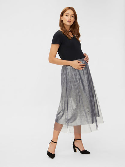 Mamalicious Glitter Gravidkjol - Gravidkläder - MamaMilla