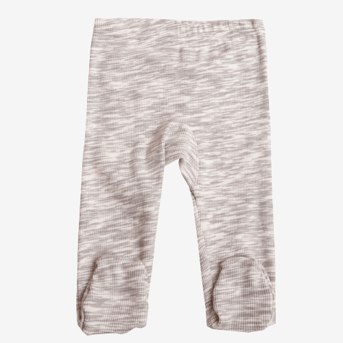 Joha leggings med fötter - Grå ljung - Byxor - MamaMilla