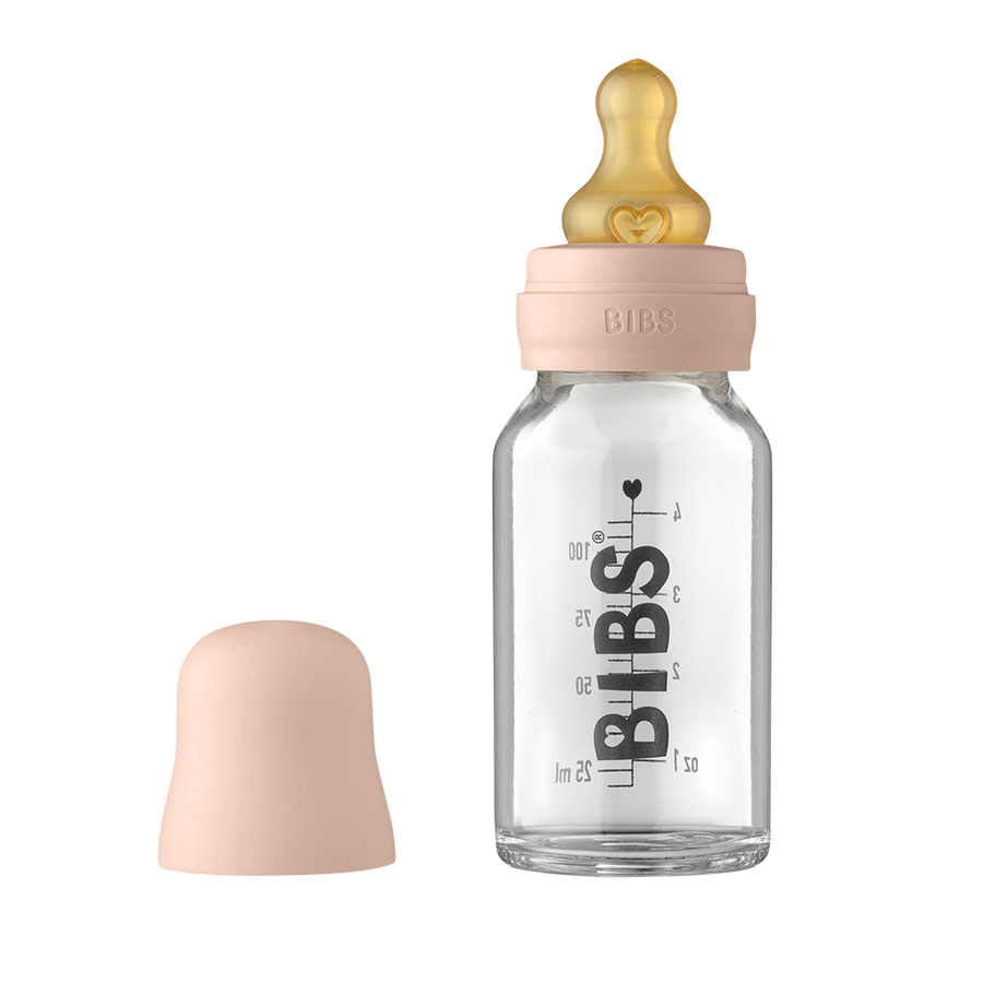 Bibs glasnappflaska - Latex - 110 ml. - Blush - Flaska baby - MamaMilla