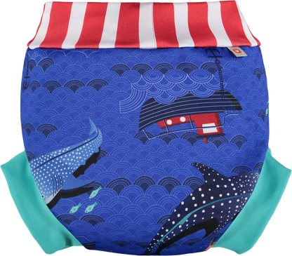 Stäng Pop in badblöja/badblöja - Valhaj - Badkläder - MamaMilla