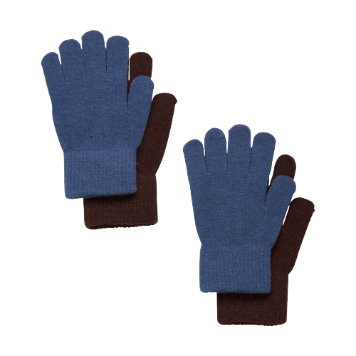 CeLaVi Magic Gloves 2-pack - China Blue - Handskar - MamaMilla
