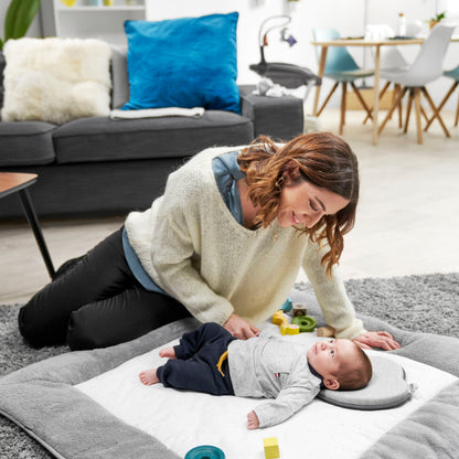 Babymoov Ergonomic Baby Kudde (Lovenest) - Grå (0-4m) - Baby huvudkudde - MamaMilla