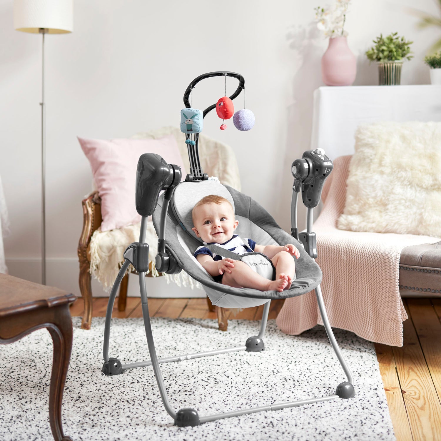 Babymoov Ergonomic Baby Kudde (Lovenest) - Grå (0-4m) - Baby huvudkudde - MamaMilla