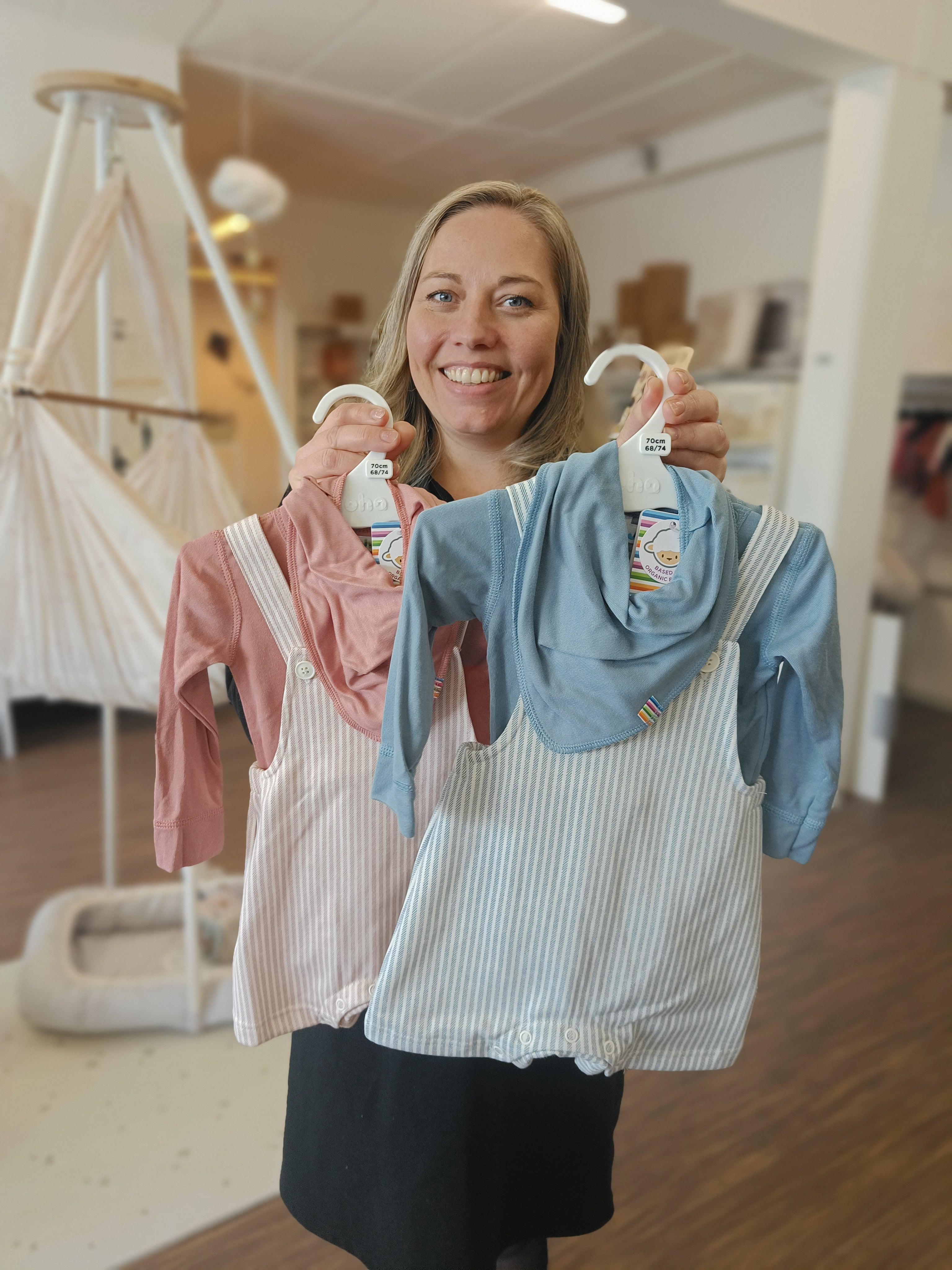 Joha body med långa ärmar i bambu - Dusty pink - Body - MamaMilla