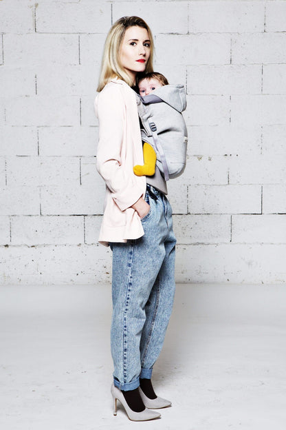 Love radius bæresele inkl. babyindsats - Hoodie carrier - Lysegrå/Athletic Grey - bæresele - MamaMilla