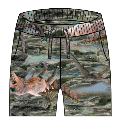 Name it shorts med dinoworld - Timjan - Shorts - MamaMilla