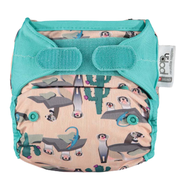 STÄNG återanvändbar blöja med inlägg - Kardborre - Iller - Allt-i-ett (AIO) - MamaMilla