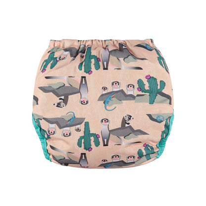 STÄNG återanvändbar blöja med inlägg - Kardborre - Iller - Allt-i-ett (AIO) - MamaMilla