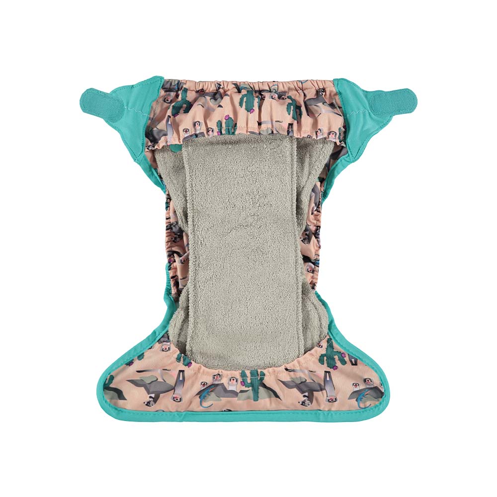 STÄNG återanvändbar blöja med inlägg - Kardborre - Iller - Allt-i-ett (AIO) - MamaMilla