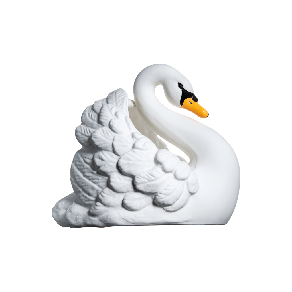 Natruba badleksak i naturgummi - Swan - Large - Badleksak - MamaMilla