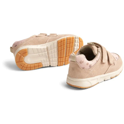 Wheat Toney Printed Velcro Sneaker - rosa beige blommor - Skor - MamaMilla