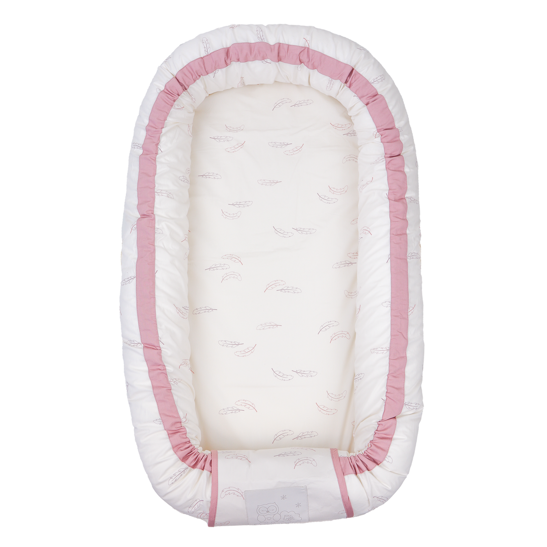 MamaMilla babynest med Fossflakes-fyllning - Rosenfjädrar - Babynest - MamaMilla