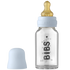 Bibs glasnappflaska - Latex - 110 ml. - Babyblå - Flaska baby - MamaMilla