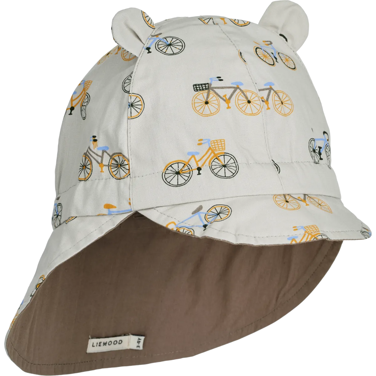 Liewood vändbar solhatt med skärm och öra - Gorm - Cykel / Molnblå - Solhatt - MamaMilla