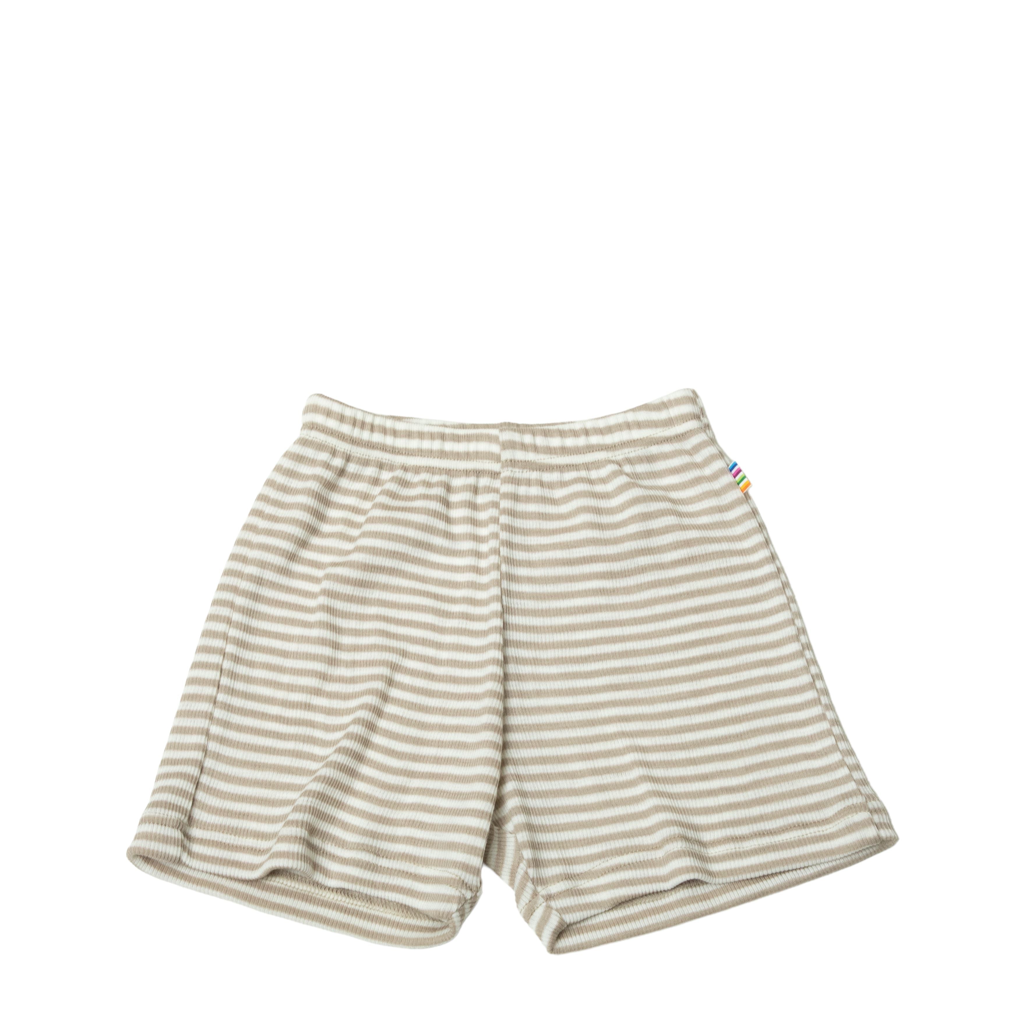 Joha shorts i ull och siden - Grå / ränder - byxor - MamaMilla