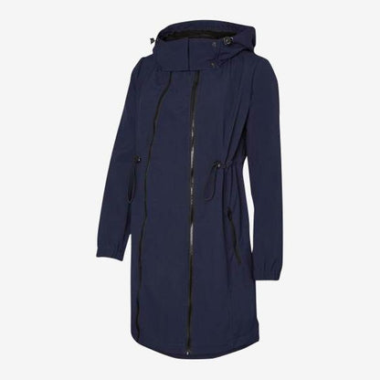 Mamalicious 3in1 softshell-bärare och gravidjacka - Mörkblå - Bärjacka - MamaMilla