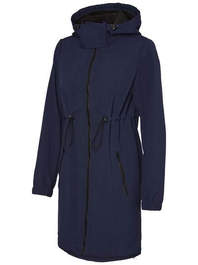 Mamalicious 3in1 softshell-bärare och gravidjacka - Mörkblå - Bärjacka - MamaMilla