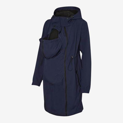Mamalicious 3in1 softshell-bärare och gravidjacka - Mörkblå - Bärjacka - MamaMilla