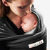 Love radius stretch wrap original - Kolgrå/Svart - wrap - MamaMilla