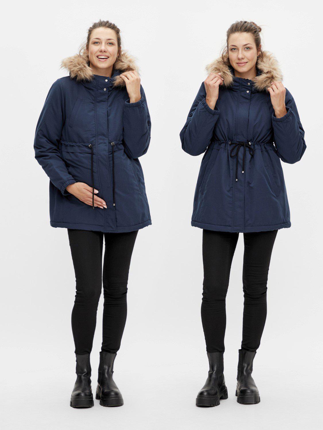 Mamalicious Gravid Parka Jacka - Jessa - Navy Blazer - Gravid Jacka - MamaMilla