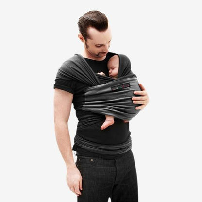 Love radius stretch wrap original - Svart/Kolgrå - wrap - MamaMilla