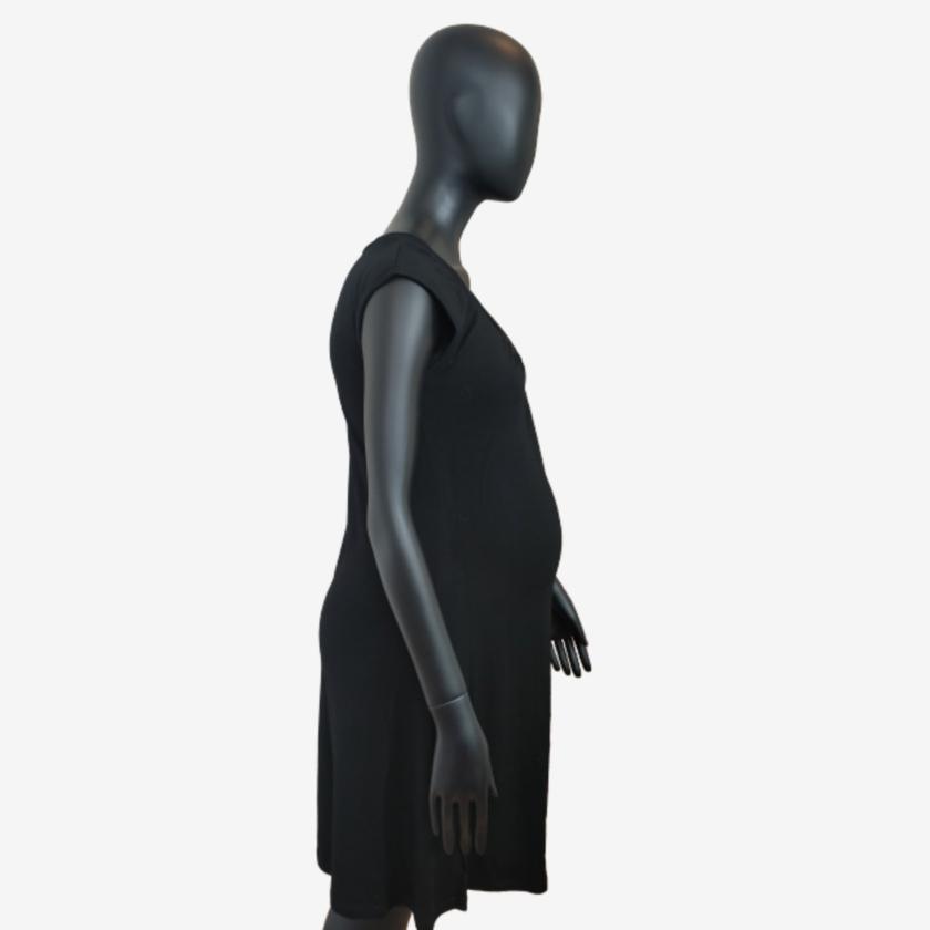 Joha basklänning i bambu-viskos - Svart - Gravidkläder - MamaMilla