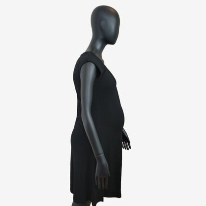 Joha basklänning i bambu-viskos - Svart - Gravidkläder - MamaMilla