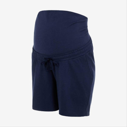 Mamalicious Gravidshorts - Curve Lif - Marinblå blazer - Gravidkläder - MamaMilla