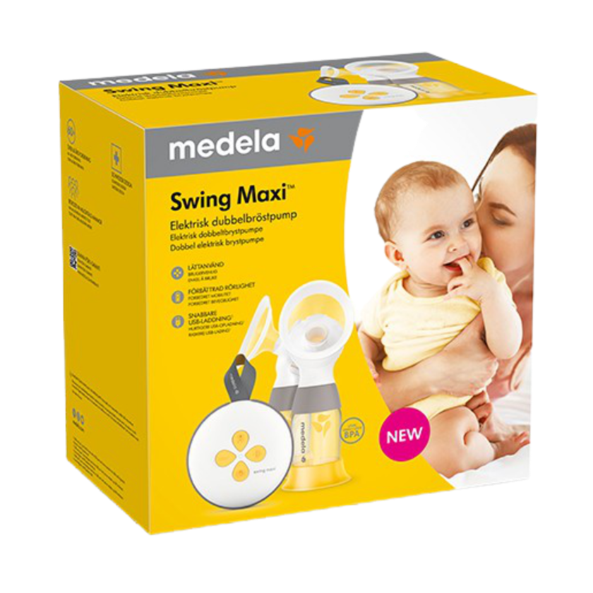 Medela - Swing Maxi - Elektronisk dubbelbröstpump - Elektrisk bröstpump - MamaMilla