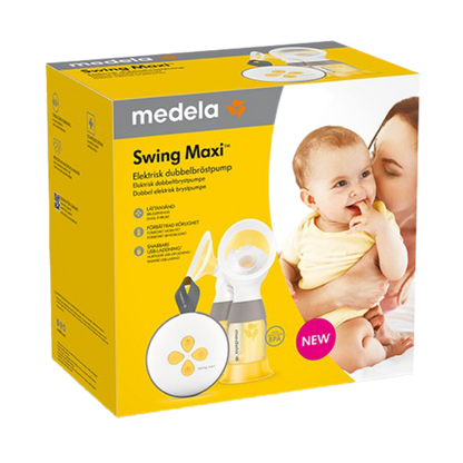 Medela - Swing Maxi - Elektronisk dubbelbröstpump - Elektrisk bröstpump - MamaMilla
