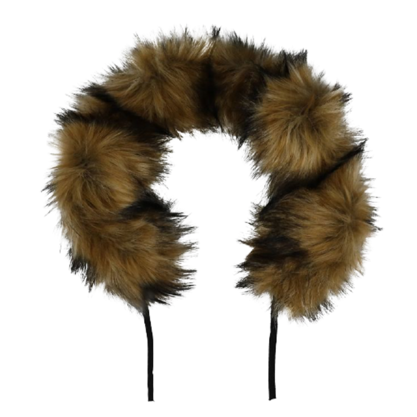 KongWalther Foxy Fur krage - Brun päls - Barnvagnstillbehör - MamaMilla