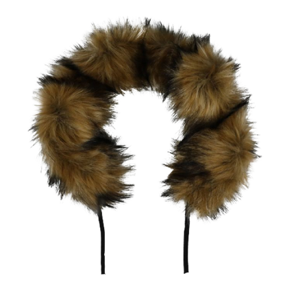 KongWalther Foxy Fur krage - Brun päls - Barnvagnstillbehör - MamaMilla