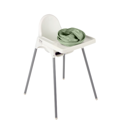 Tidy Tot Haklapp och bricka - SET - Sage Grönsaker - Haklapp med ärmar - MamaMilla