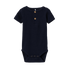 Name it body i ribb med korta ärmar - Kab - Dark Sapphire - Body - MamaMilla